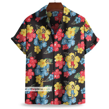 Printify All Over Prints Ace Ventura Hawaiian Shirt, Pet Detective Costume, Ace Ventura Hawaii Shirt