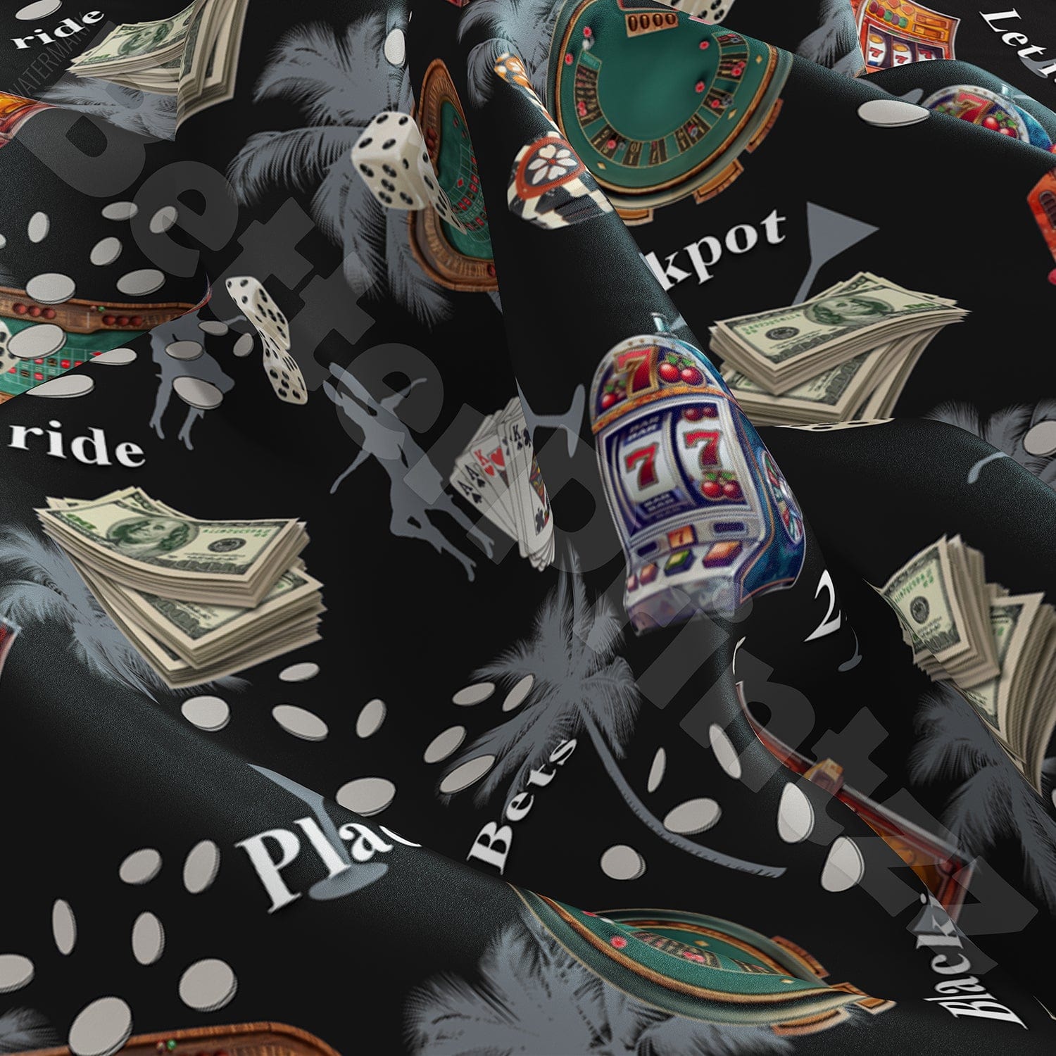 Printify All Over Prints Brooklyn 99 Boyle Hawaiian Shirt – Blue Casino Print Vegas Costume Shirt