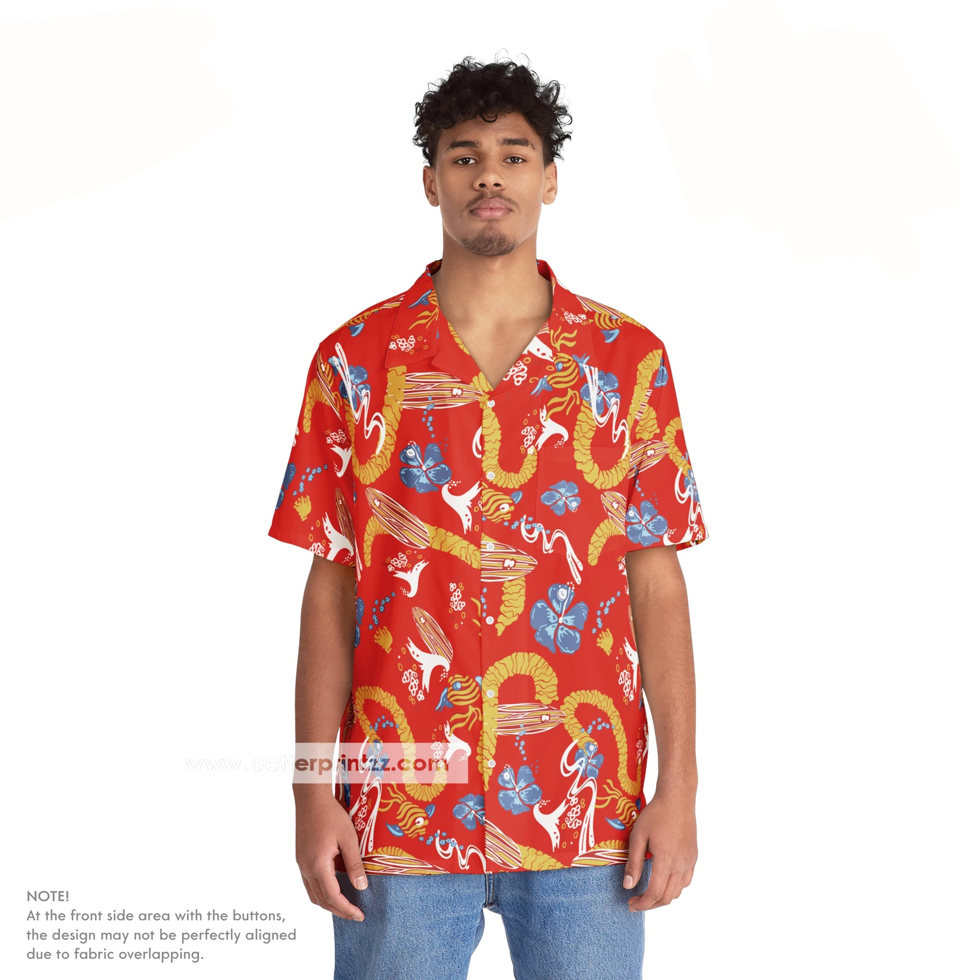 Printify All Over Prints Dr. Gonzo Hawaiian Shirt from Fear and Loathing in Las Vegas Movie, Gonzo Costume Shirt