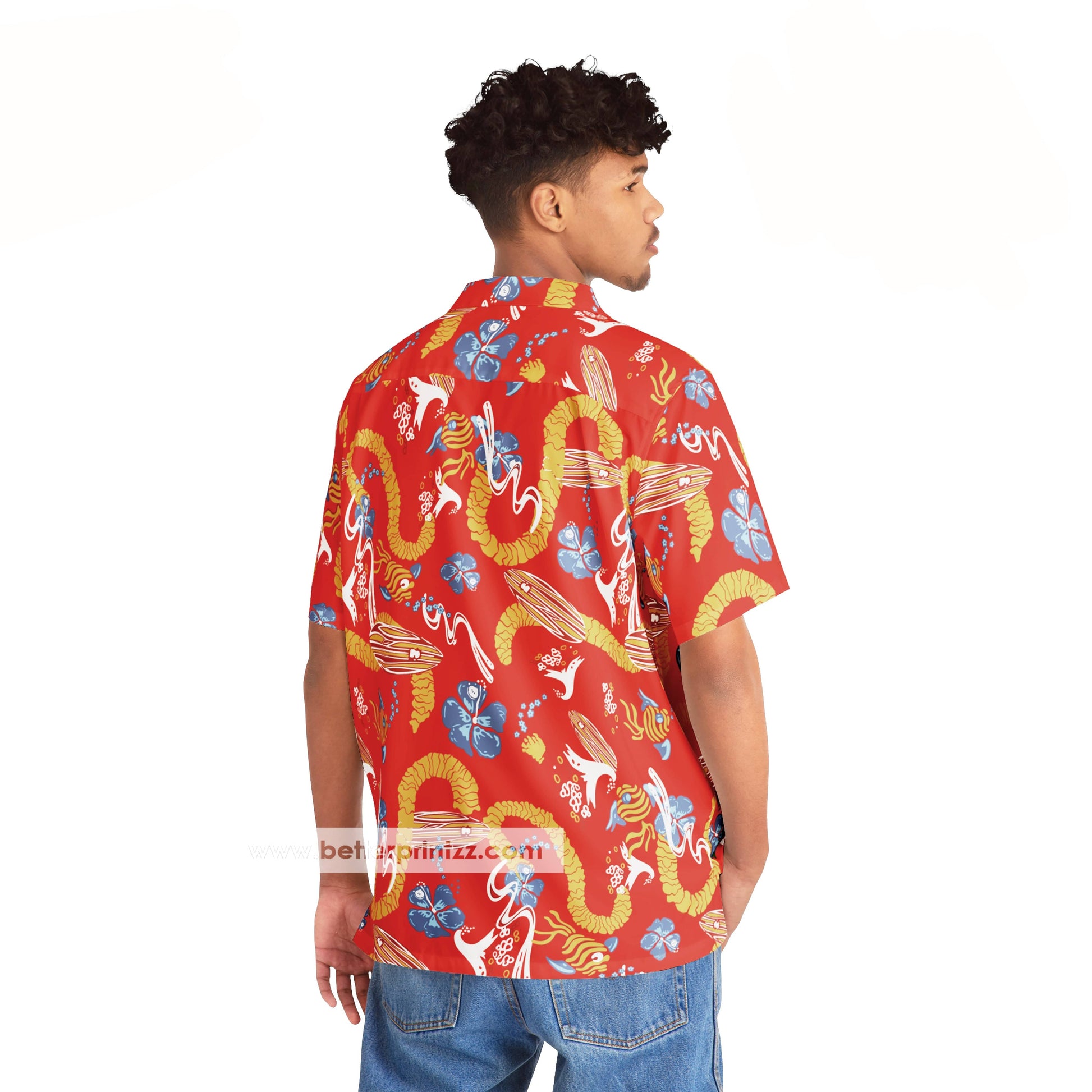 Printify All Over Prints Dr. Gonzo Hawaiian Shirt from Fear and Loathing in Las Vegas Movie, Gonzo Costume Shirt
