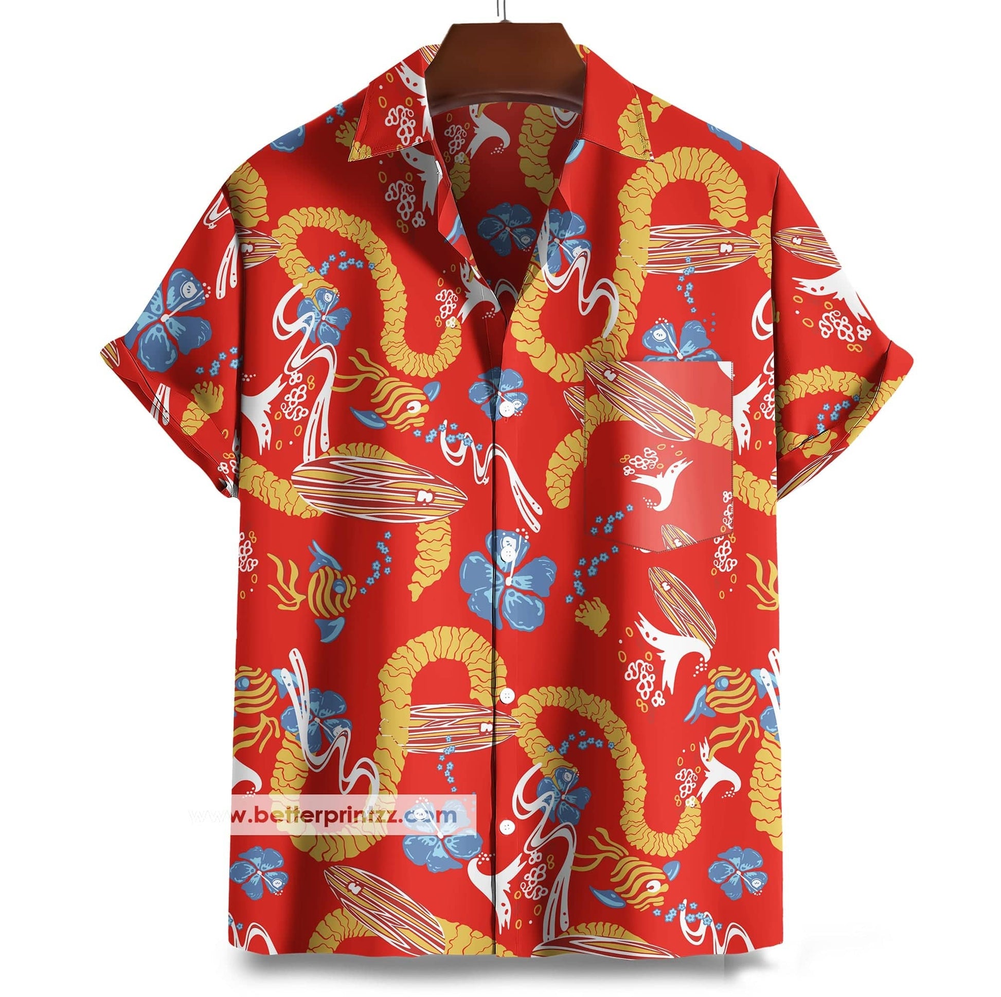 Printify All Over Prints Dr. Gonzo Hawaiian Shirt from Fear and Loathing in Las Vegas Movie, Gonzo Costume Shirt