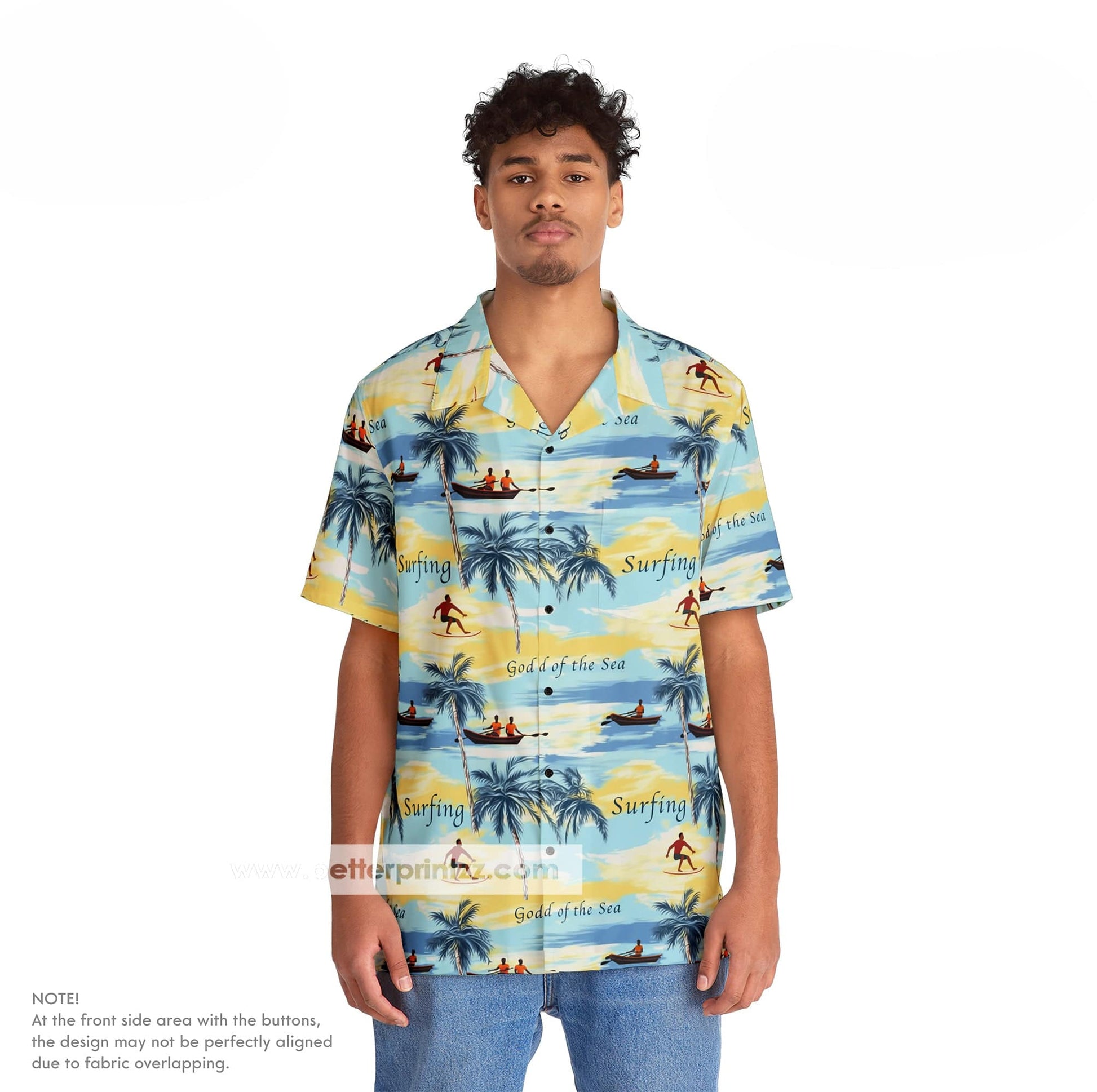 Printify All Over Prints Freddie Mercury Hawaiian Shirt from Photo Shoot with Cat, Freddie Mercury Cosplay