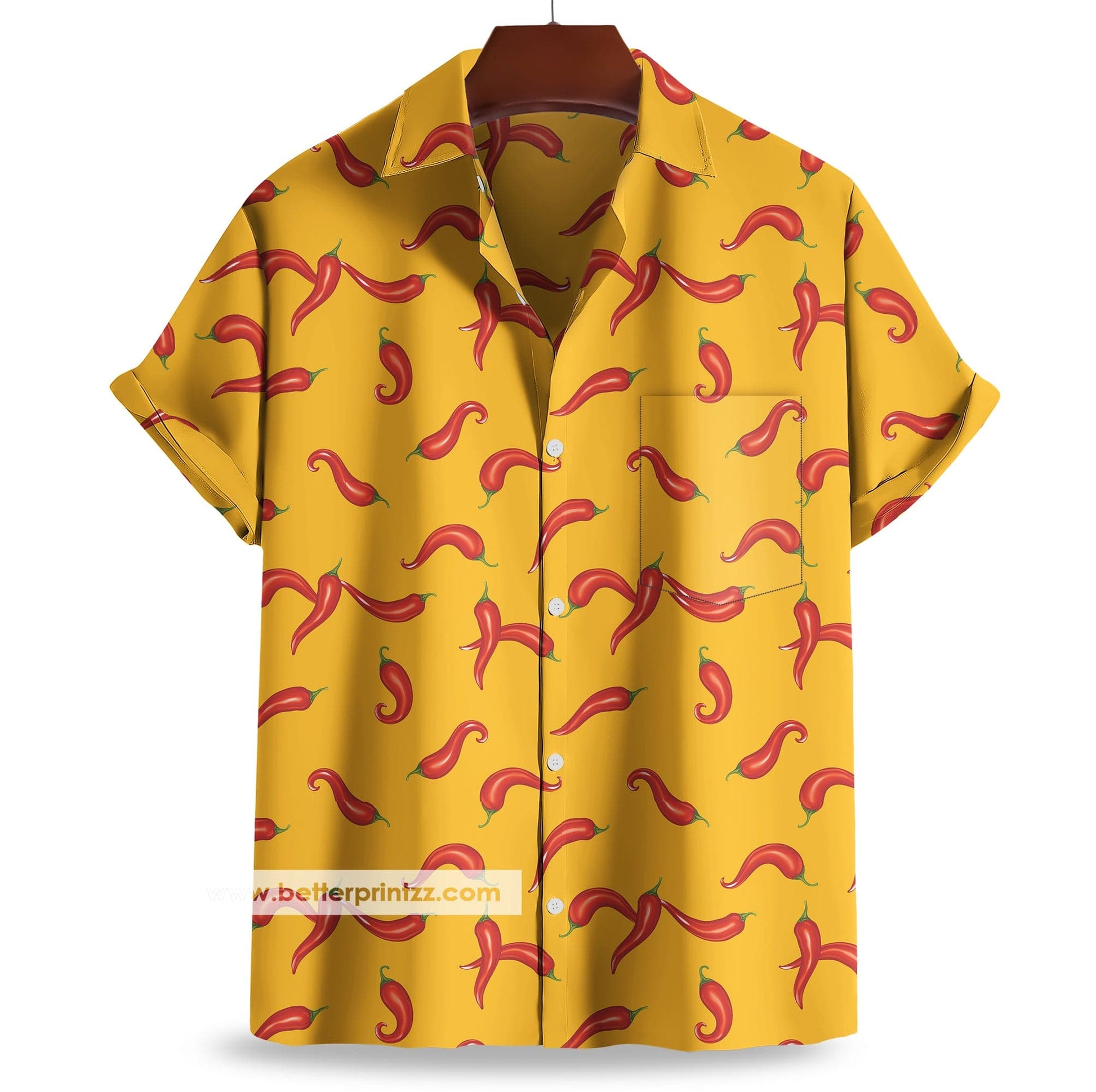 Printify All Over Prints Gonzo Costume Shirt, Gonzo Button Shirt, Red Chilli Peppers Hawaiian Shirt