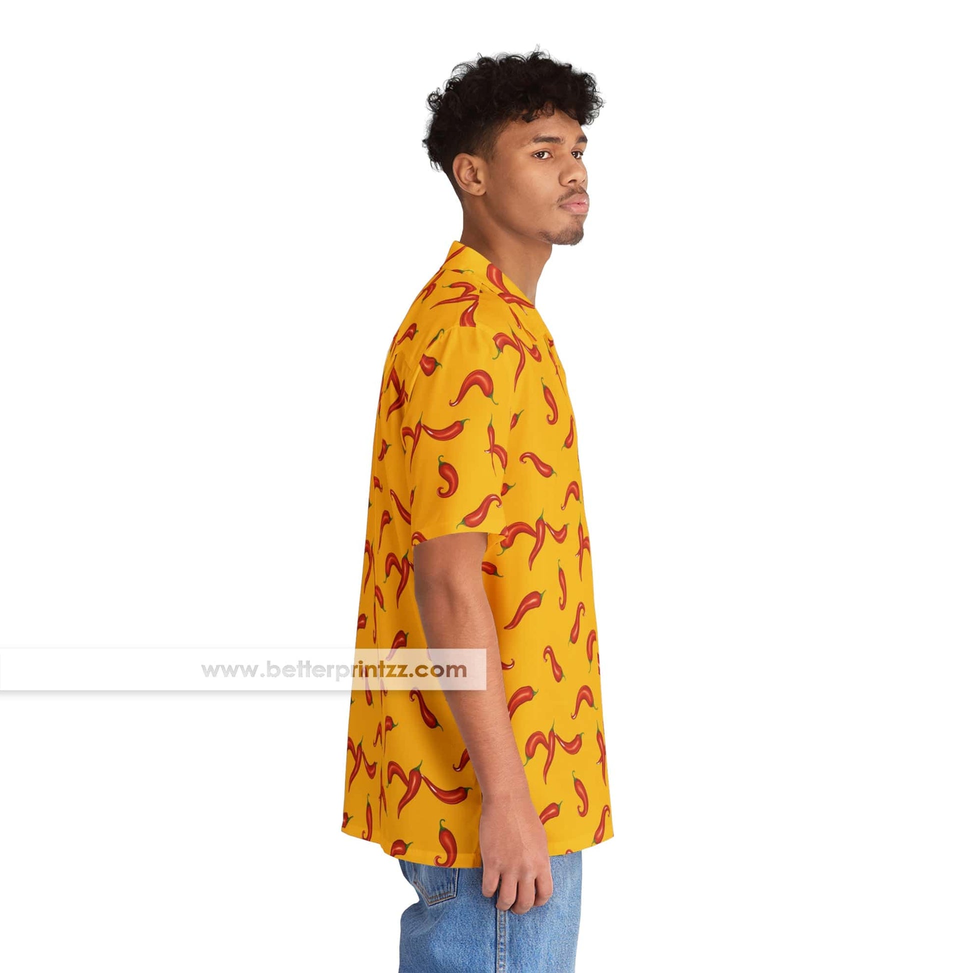 Printify All Over Prints Gonzo Costume Shirt, Gonzo Button Shirt, Red Chilli Peppers Hawaiian Shirt