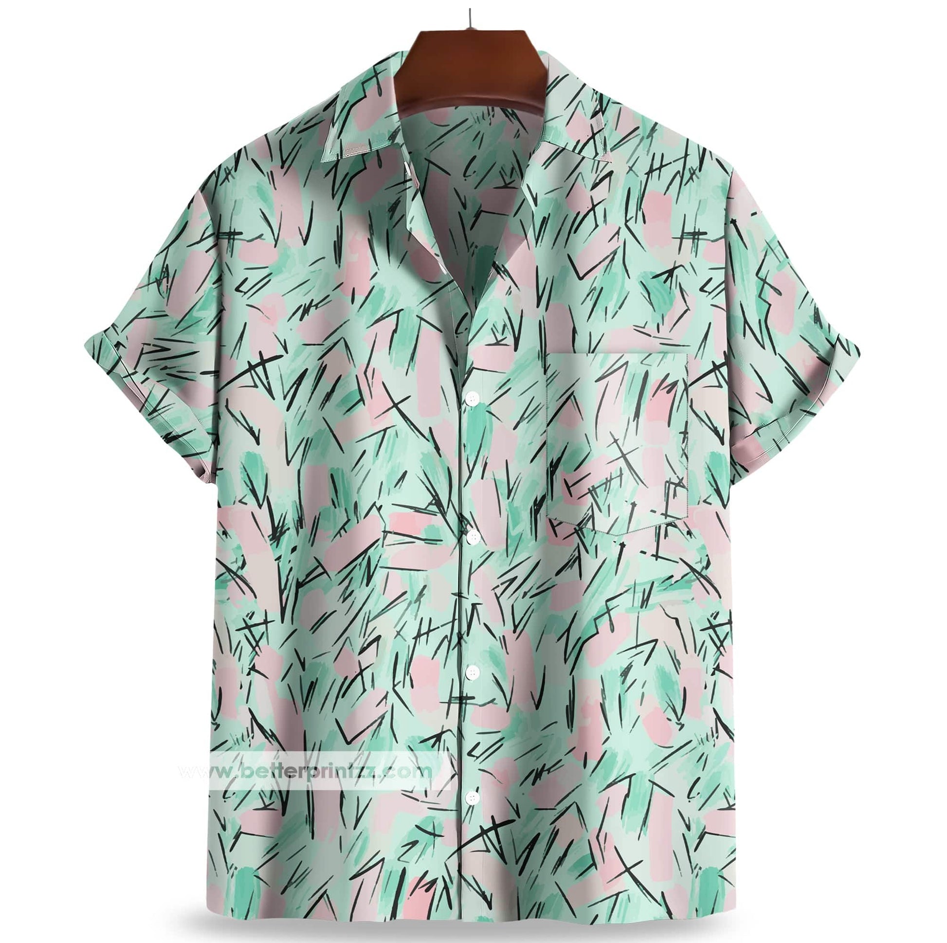 Printify All Over Prints Hopper Hawaiian Shirt from Stranger Things Series, Hopper Costume Shirt