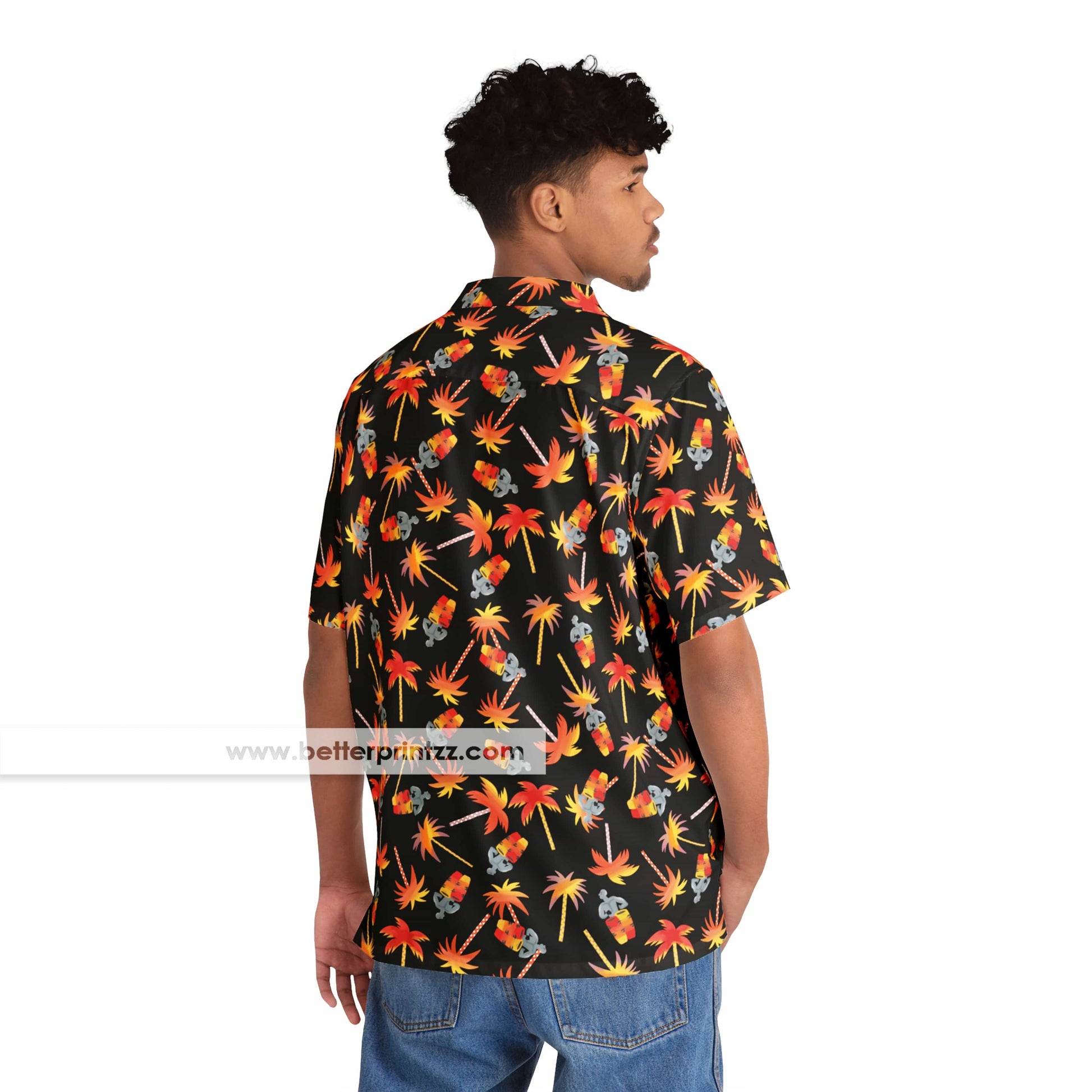 Printify All Over Prints Love Daddy Hawaiian Shirt – Do the Right Thing Samuel L. Jackson Costume