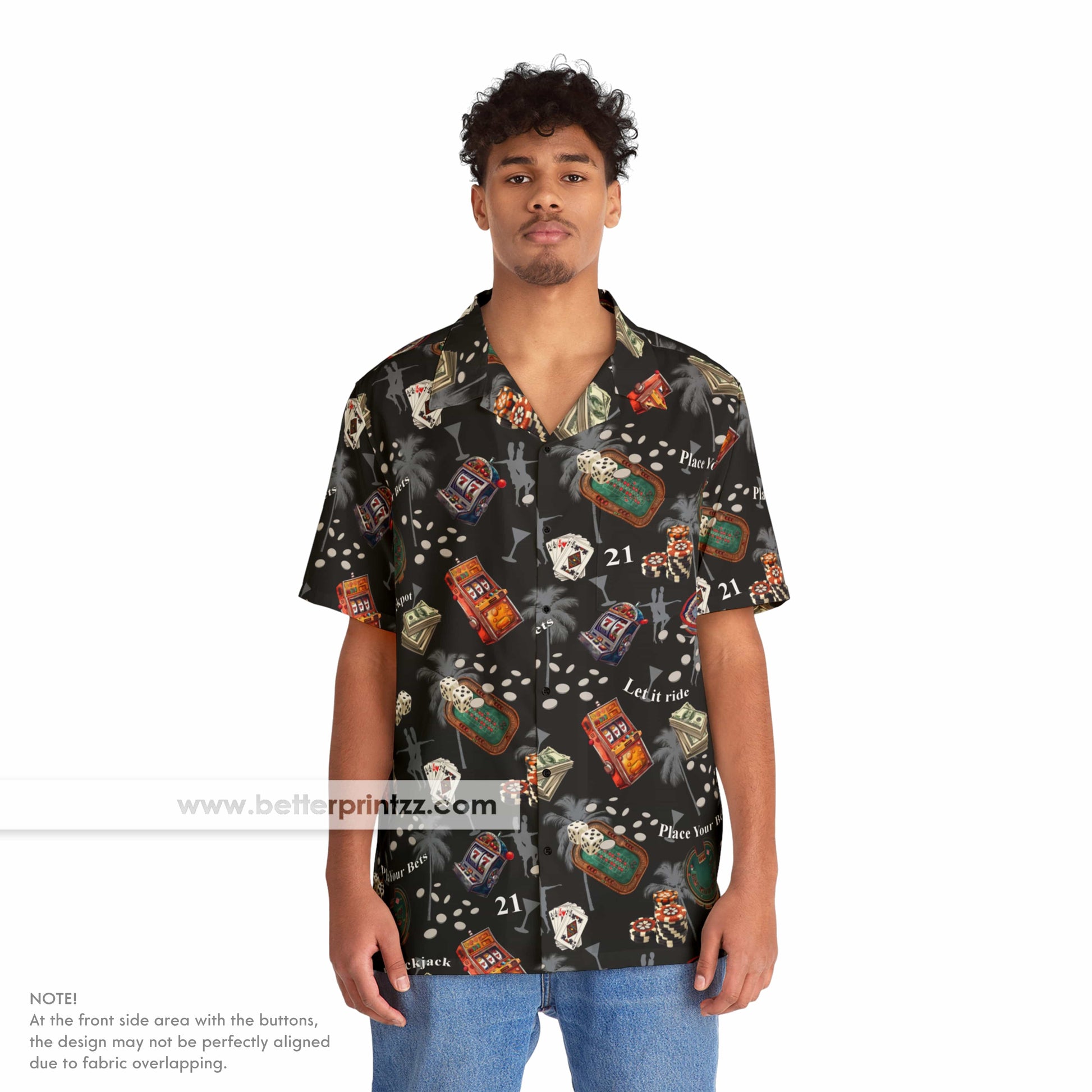 Printify All Over Prints S / Black Brooklyn 99 Boyle Hawaiian Shirt – Blue Casino Print Vegas Costume Shirt