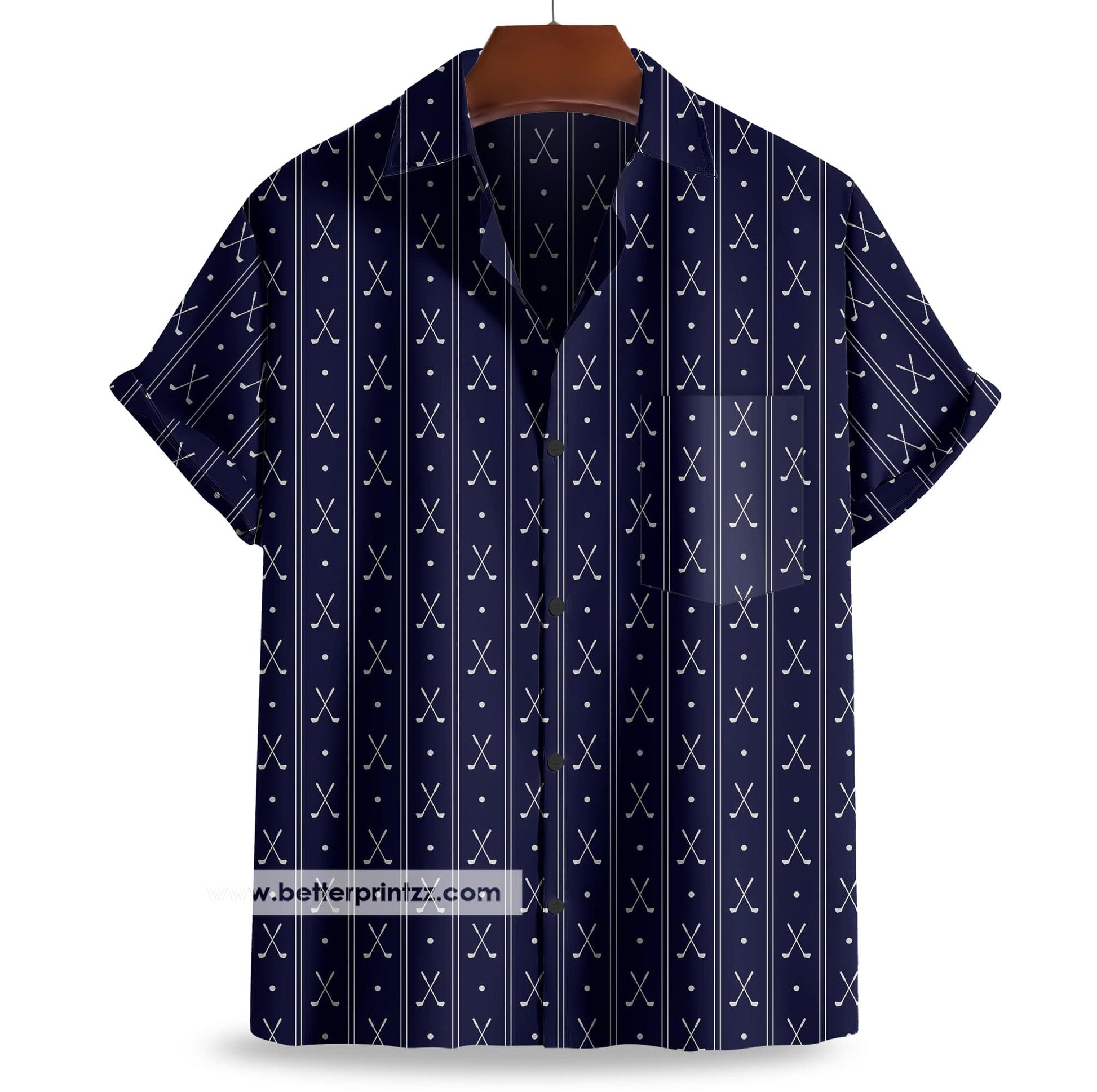 Printify All Over Prints Tony Soprano Hawaiian Shirt, Soprano Golf Clubs Shirt Replica