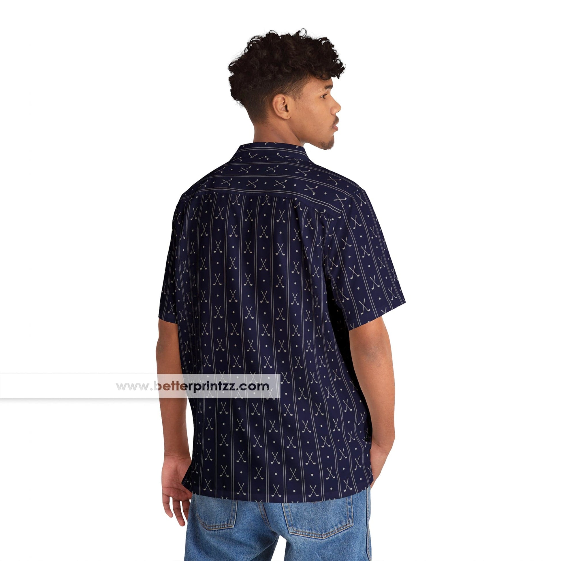 Printify All Over Prints Tony Soprano Hawaiian Shirt, Soprano Golf Clubs Shirt Replica
