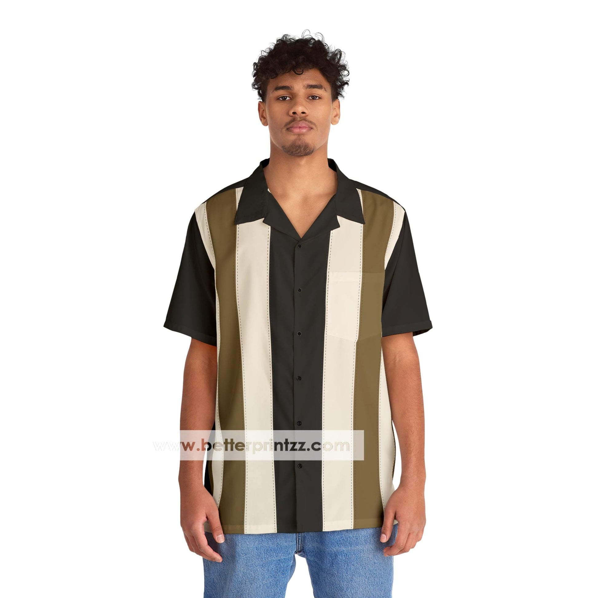 Printify All Over Prints Tony Soprano Hawaiian Shirt, Sopranos Black Bowling Shirt Replica