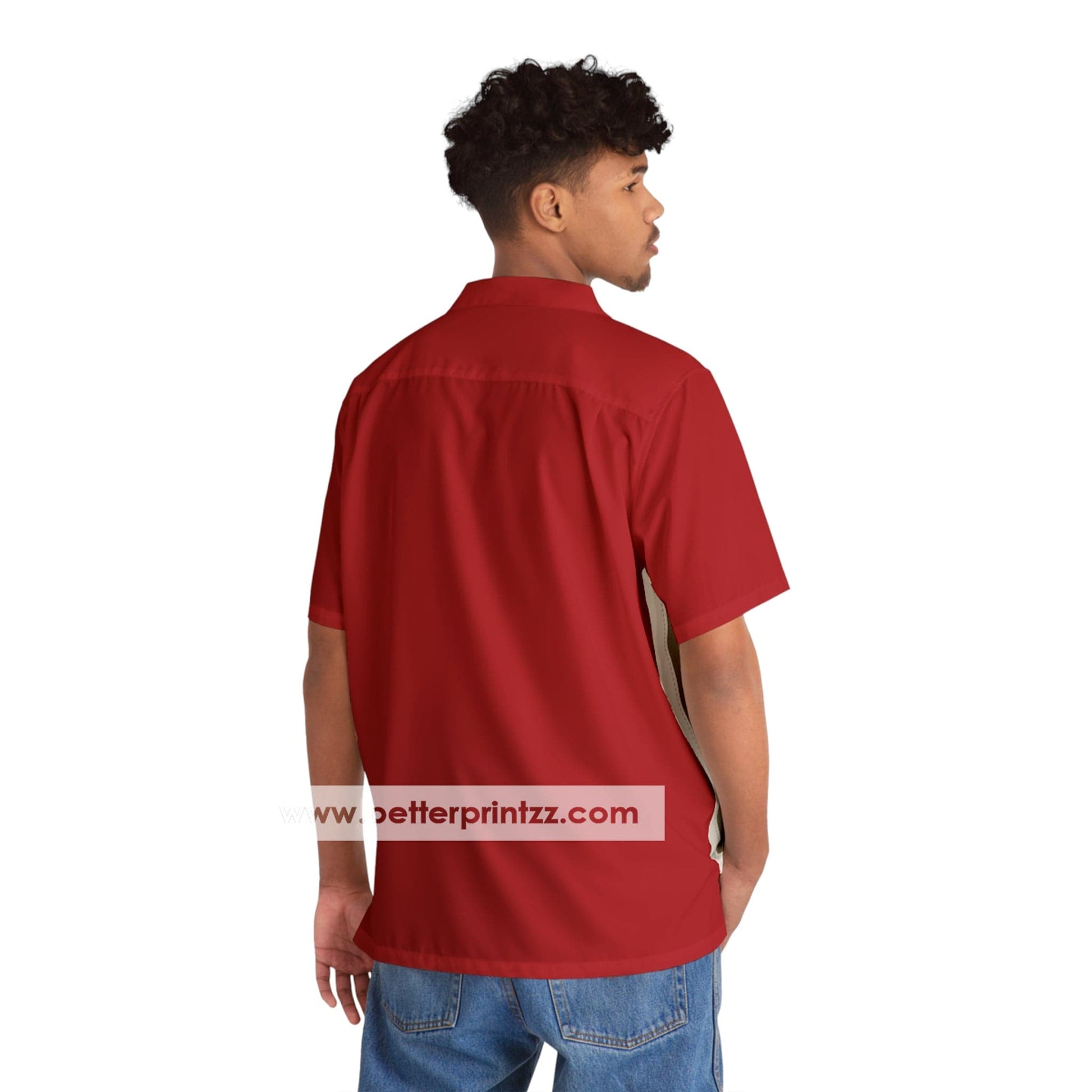 Printify All Over Prints Tony Soprano Hawaiian Shirt, Sopranos Red Bowling Shirt Replica