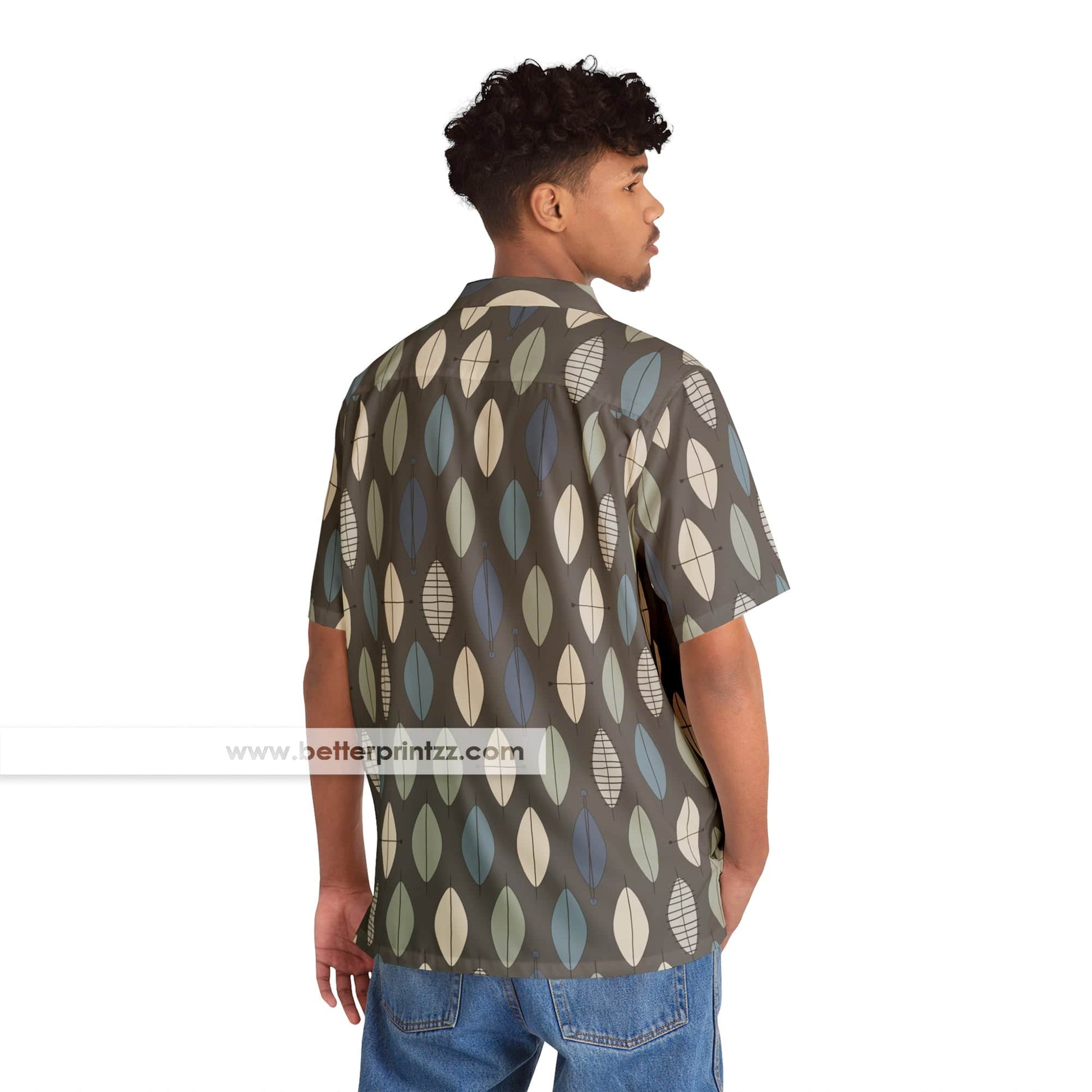 Printify All Over Prints Tony Soprano Hawaiian Shirt, Tony’s Taupe Rhombus Shirt Replica