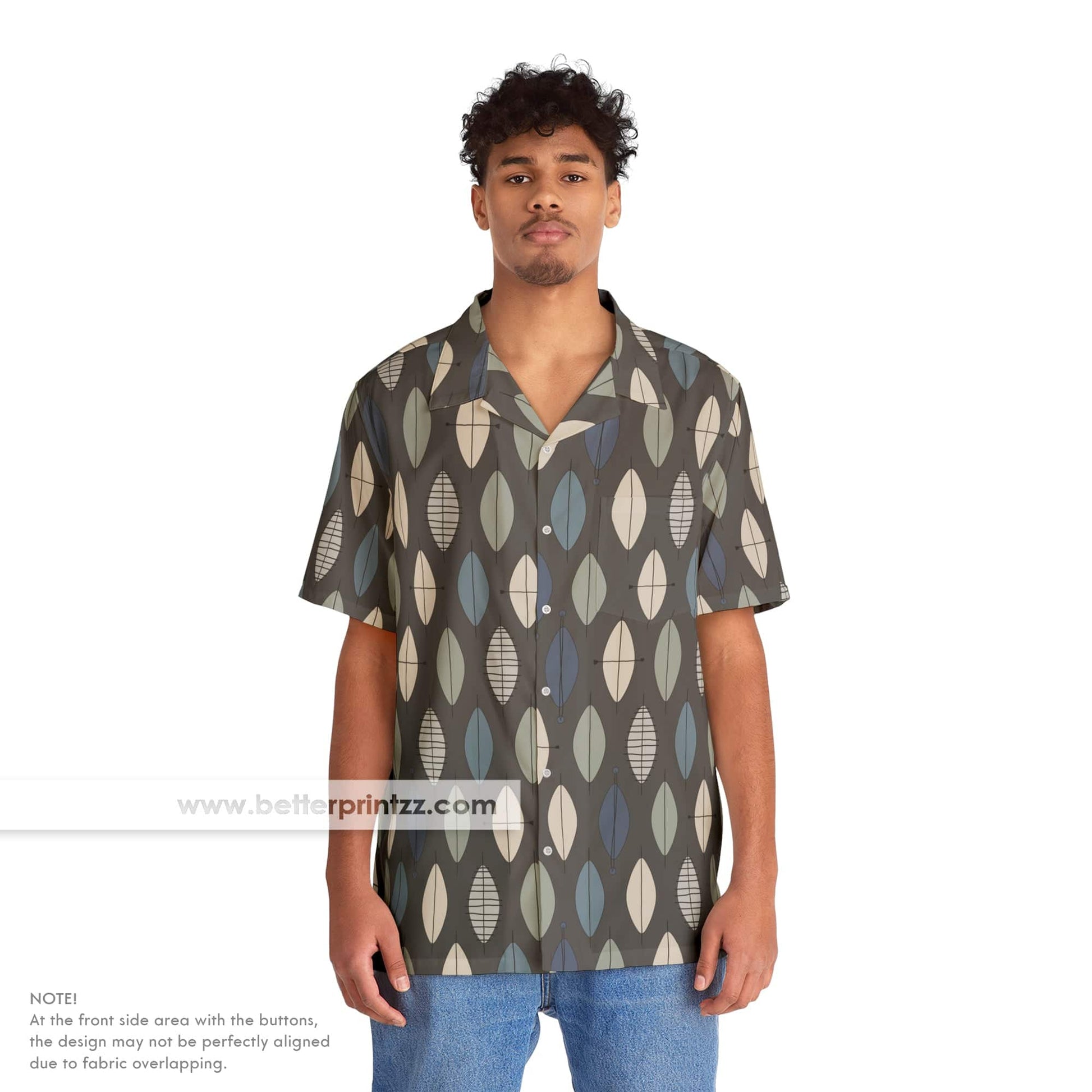Printify All Over Prints Tony Soprano Hawaiian Shirt, Tony’s Taupe Rhombus Shirt Replica