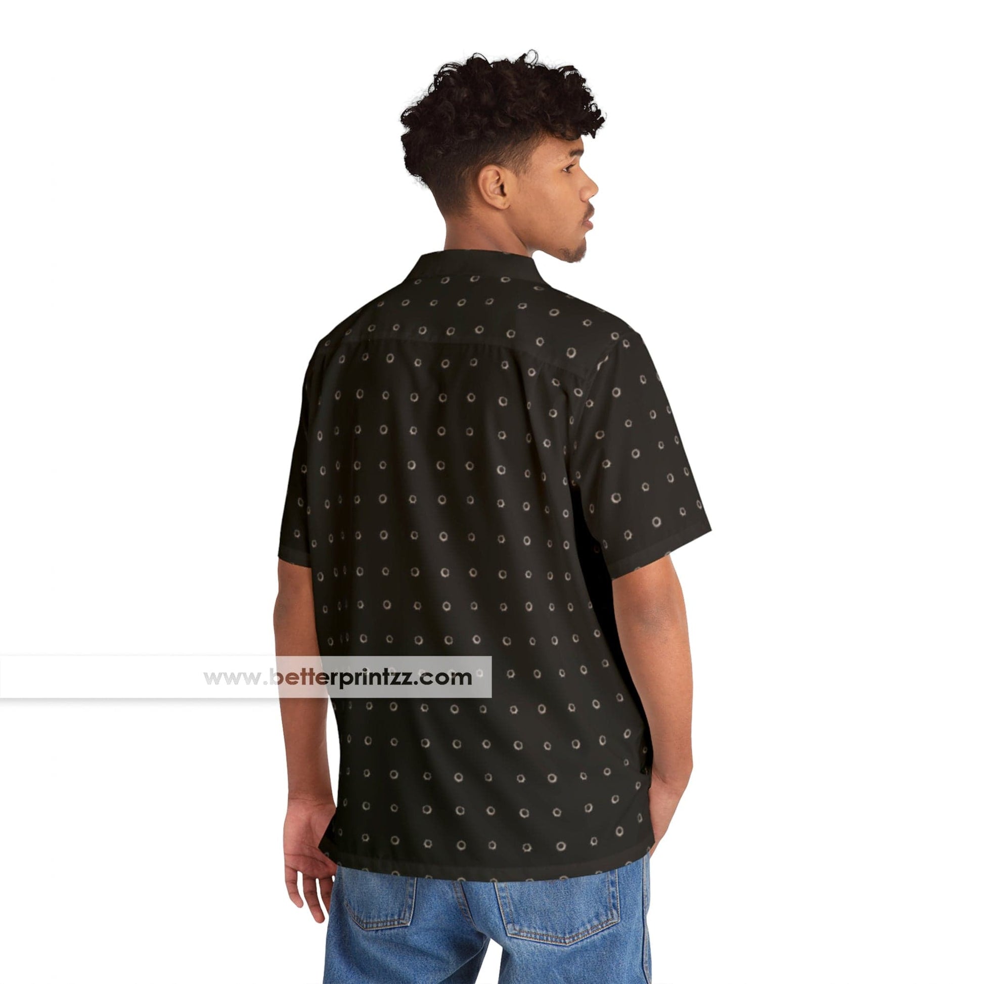Printify All Over Prints Tony Soprano Hawaiian Shirt, Tony Soprano Bullet Hole Shirt Replica
