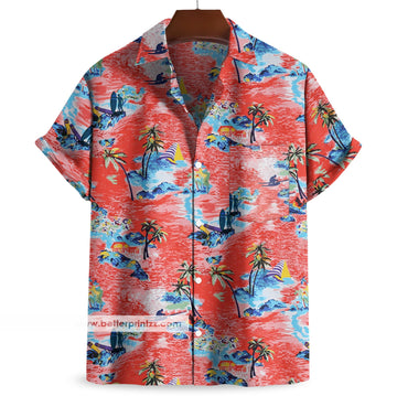 Printify All Over Prints True Romance Hawaiian Shirt, Christian Slater Costume Cosplay