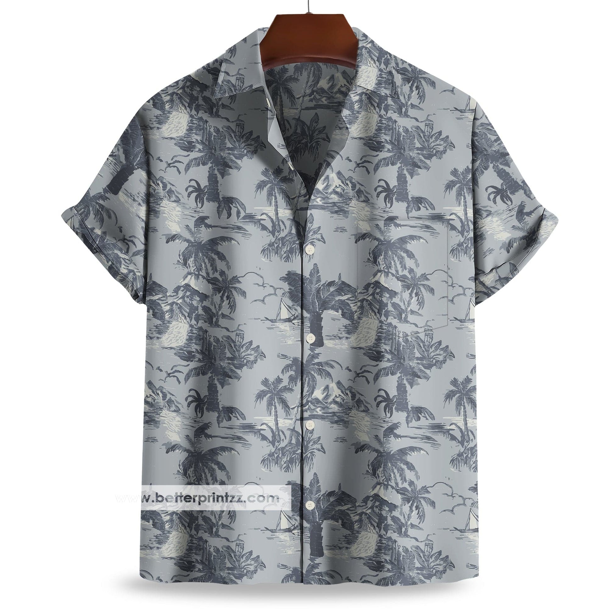 Printify All Over Prints Out of Time Hawaiian Shirt, Denzel Washington Hawaiian Shirt Replica