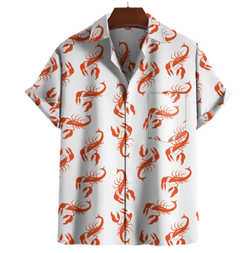 Cosmo Kramer Shirt Lobster Shirt, Seinfeld 90s Costume