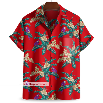Thomas Magnum Red Hawaiian Shirt, Magnum PI Hawaiian Shirt