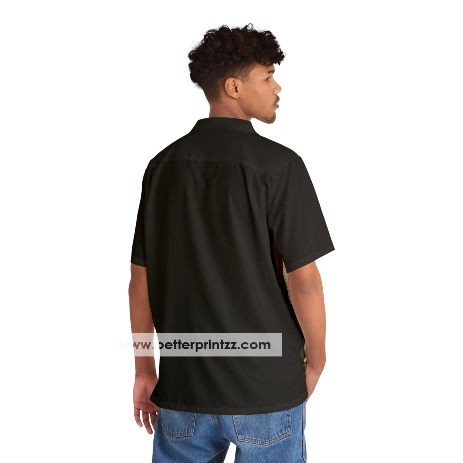 Printify All Over Prints Tony Soprano Hawaiian Shirt, Sopranos Black Bowling Shirt Replica