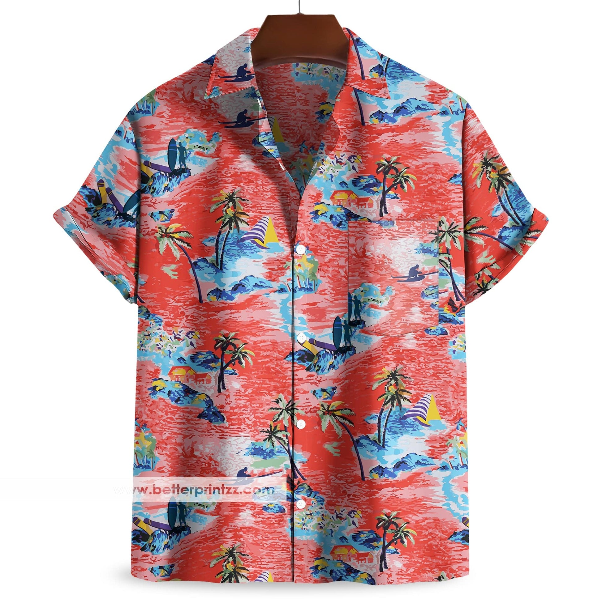 Printify All Over Prints True Romance Hawaiian Shirt, Christian Slater Costume Cosplay