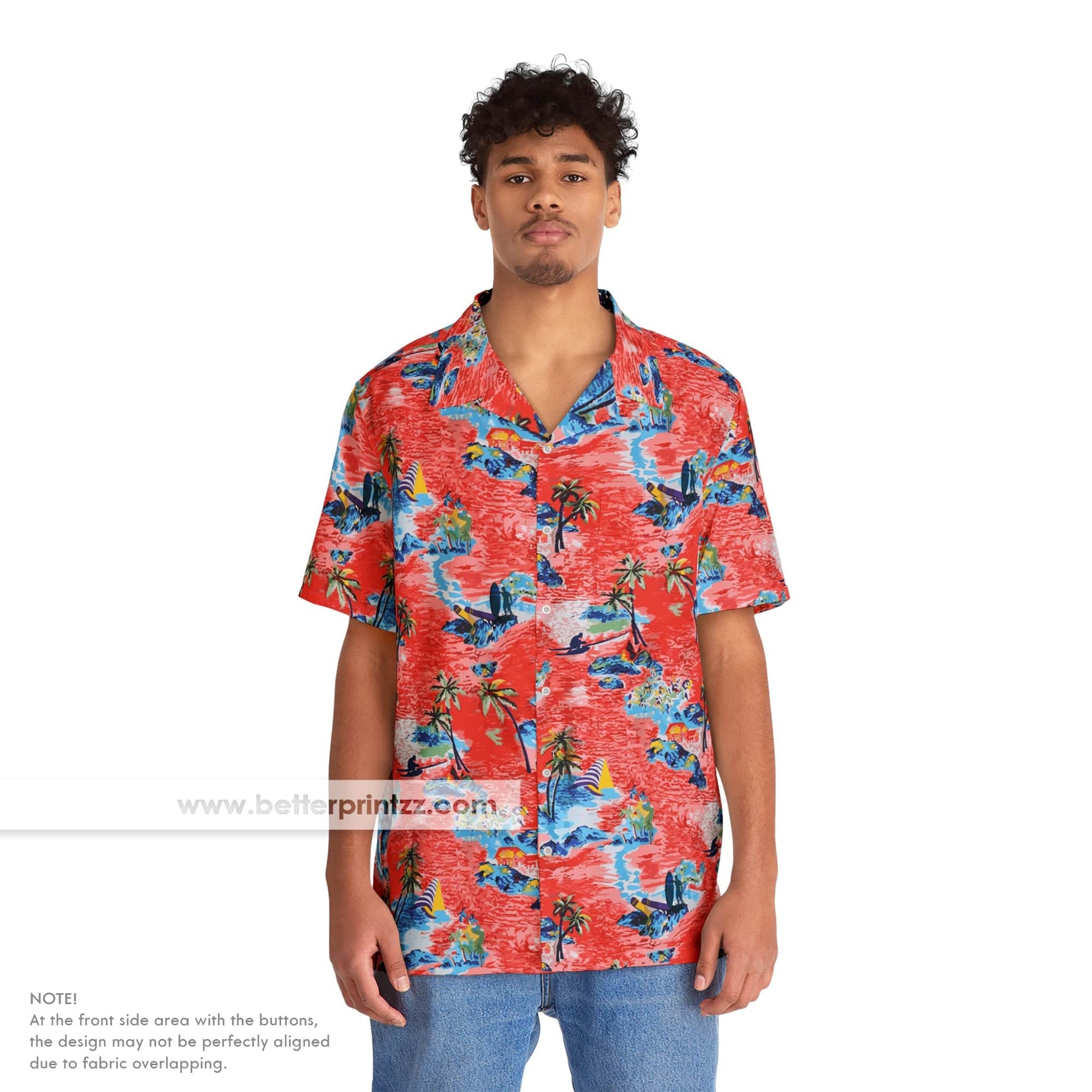 Printify All Over Prints True Romance Hawaiian Shirt, Christian Slater Costume Cosplay